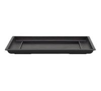 Geosism & Nature Soucoupe rectangulaire Chinoise en Plastique Noir pour bonsaï 13x8,5x0,5 cm - PL16S