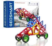 GeoSmart - Roboracer - Le Véhicule de Course - Jouet de Construction Magnétique - Créez différents modèles de Voiture - 36 Pièces - pour Enfants à Partir de 3 Ans