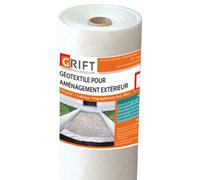 Géotextile - GRIFT - 1m x 20m - 100 gr/m² - Polyéthylène haute ténacité - Feutre textile