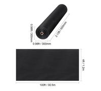 Géotextile Non Tissé-VEVOR-Anti-Mauvaises Herbes-1,2x30,5 m-271 g-m²-Systèmes de Drainage-Aménagement Paysager-Couvre-sol-Noir