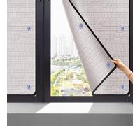 Geovne Film Réfléchissant en Aluminium pour Fenêtre de 6mm,Film Miroir Contrôle de la Chaleur,Feuille de Protection Solaire Anti UV,pour Isoler Thermiquement,le Bruit (95x200cm/37"x79")