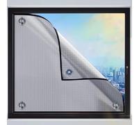 Geovne Film Réfléchissant pour Fenêtre,Film Aluminisé a Bulles Double Face de 7mm,Kit d'Isolation de Fenêtre Anti-UV/Confidentialité,pour la Maison et Bureau,sans Colle (140x180cm/55 x71)