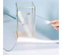 Geovne Nappe Transparente Antidérapante,Nappe Imperméable,Film de Protection de Table Basse,Nappe de Protection sans Odeur,Nappe Carrée Givrée de 0,7mm d'Épaisseur,Multi-Tailles (75x125cm/29x49in)