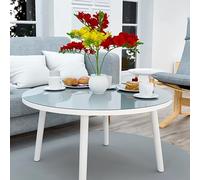 Geovne Nappe Transparente, Film de Protection de Table, Imperméable, Cristal Ronde, 1,2mm d'Épaisseur, pour Cuisine Restaurant, sans Odeur (Dia.105cm/41in)