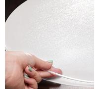 Geovne Nappe Transparente Givrée,Film de Protection pour Table Antidérapant,Protège-Table Parfaite,Nappe Imperméable 100%,Nappe Cristal Ronde,pour Table Basse,1mm d'Épaisseur (Dia.120cm/47in)