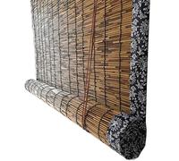 Geovne Stores à Enrouleur Fait Main,Store Enrouleur Bambou étanche à la Poussière,Store en Bambou Personnalisable Rideau de Roseau,pour Balcon/Jardin/Pavillon/Salon de Thé (100x120cm/39x47)