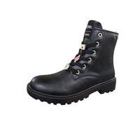 Geox Amphibio Casey x Harry Potter,Bottes de combat en cuir noir avec charme décoratif,Semelle résistante, Noir , 37 EU