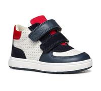 Geox B BIGLIA BOY A, Basket Bébé - Jeunes, White/Navy,