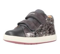 Geox Bébé Fille B BIGLIA Girl C Basket, DK Grey DK Silver, 21 EU