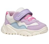 Geox B CIUFCIUF Girl B Baskets pour bébé Fille, Blanc cassé/Lilas, Taille 21 EU