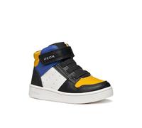 Geox B Eclyper Boy Basket, Noir DK Yellow, 27 EU