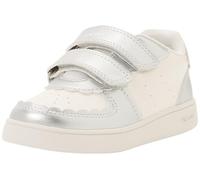 Geox B ECLYPER Girl A Baskets pour bébé Fille Blanc/argenté Taille 20 EU