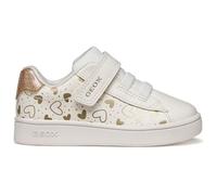 Geox B ECLYPER Girl A Baskets pour Fille - Blanc Optique/doré LT - Taille 26 EU