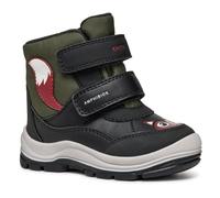 Geox B FLANFIL BOY B ABX, Botte de neige, BLACK/DK GREEN,