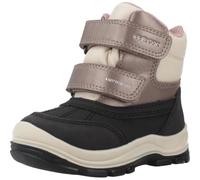 Geox B FLANFIL GIRL B ABX, Botte de neige, BLACK/DK BEIGE,