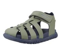 Geox B FUSBETTO BO Sandale, sauge/bleu marine, 27 EU
