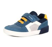 Geox B GISLI Boy B, Basket Bébé - Jeunes, Jeans/Yellow,