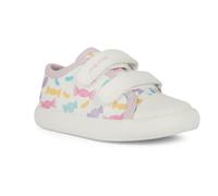 Geox B GISLI Girl B Baskets pour garçon Fille Blanc/Multicolore 25 EU, Blanc Multicolore., 25 EU