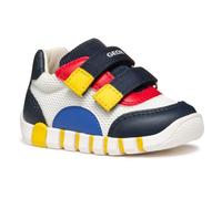 Geox B IUPIDOO Boy C, Basket Bébé - Jeunes, White/Navy,