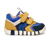 Geox B IUPIDOO Boy First Walker Shoe, Ochre/Royal, 23 EU, Ochre Royal, 23 EU