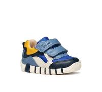 Geox B Iupidoo Boy First Walker Shoe, Royal DK Yellow, 25 EU