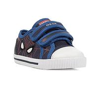 Geox B Kilwi Boy Basket, Bleu Marine/Rouge, 24 EU
