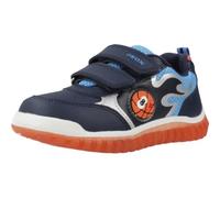 Geox B Lightyloo Boy Basket, Bleu Marine/Orange, 25 EU