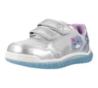 Geox Garçon Fille B LIGHTYLOO Girl A Basket, Silver/Sky, 27 EU