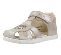 Geox B Macchia Gir Sandales pour bébé fille, beige/platine, 21 EU
