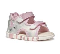 Geox B SANDAL IUPIDOO GIR, Sandale Bébé - Fille, Silver/Pink,