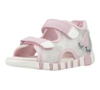 Geox Bébé Fille B Sandal IUPIDOO GIR, Silver/Pink, 23 EU