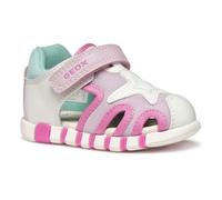 Geox B SANDAL IUPIDOO GIR, Sandale Bébé - Fille, White/Fuchsia,
