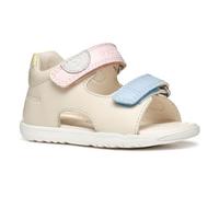 Geox B SANDAL MACCHIA GIR, Sandale Bébé - Fille, Lt Ivory/Lt Yellow,