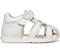 Geox B SANDAL MACCHIA GIR, Sandale fille, White/Silver,