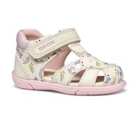 Geox B SANDAL ZAPITO GIRL, Sandale Bébé - Fille, Ivory/Pink,