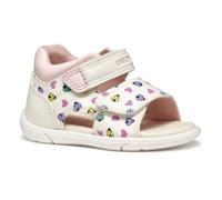 Geox B SANDAL ZAPITO GIRL, Sandale Bébé - Fille, White/Multicolor,