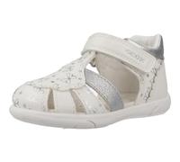 Geox B SANDAL ZAPITO GIRL, Sandale Bébé - Fille, White/Silver,