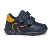 Geox B Zapito Boy First Walker Shoe, Navy Ochre, 26 EU
