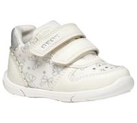 Geox B ZAPITO Girl A, Basket Fille, White/Silver,