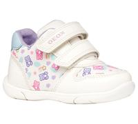Geox B ZAPITO Girl A Baskets pour bébé Fille, Blanc/Bleu LT, Taille 19 EU