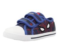 Geox Baskets Kilwi à scratch Toile & Geobuck Marine/Rouge Taille 22