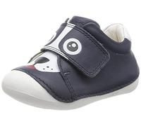 Geox Baby Boy's B Tutim First Walker Shoe, Bleu Marine/Blanc, 6 UK Child