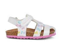 Geox Baby Girl's B Chalki Sandal, Blanc/multicolore, 3.5 UK Child