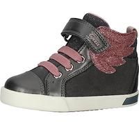 Geox Bébé Fille B Kilwi Girl A Basket, DK Grey Lt Rose, 22 EU