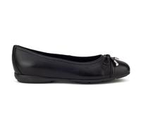 GEOX Ballerine ANNYTAH, cuir lisse, noir, femme
