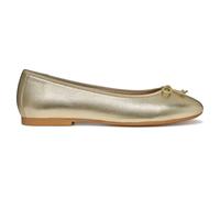 Geox Femme D New Palmaria F Ballet Flat, Lt Gold Cream, 37 EU