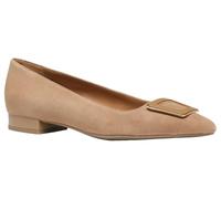 Geox Ballerines Plates D Charyssa C pour Femme, Boue, 36 EU