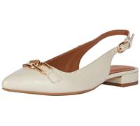 Geox Ballerines Plates D Charyssa pour Femme, Sable Clair, 38 EU