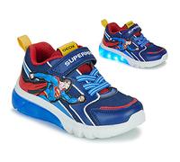 Baskets basses enfant garcons Geox J CIBERDRON BOY SUPERMAN Bleu 26