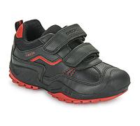 Geox Garçon J New Savage Boy A Chaussures, Black/Red, 28 EU